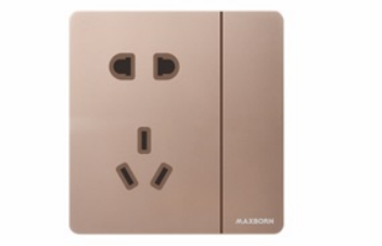 KG056一位单极开关二三级插座