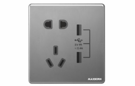 KG019二三级带双USB插座