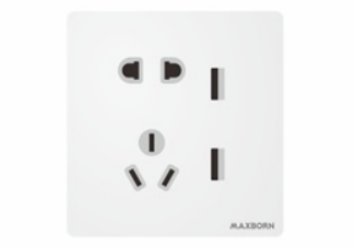 KG099五孔带USB插座