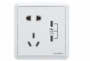 KG146二三级带USB插座